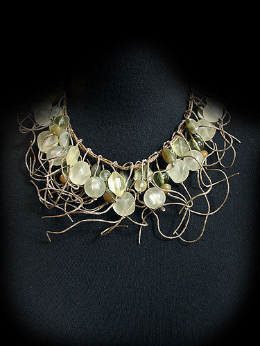 Teresa Goodall Bib Necklace-Green