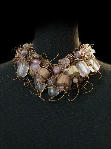 Teresa Goodall Bib Necklace-Purple