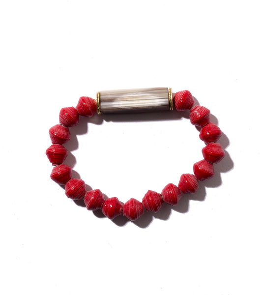 Paper and Horn Bracelet