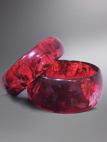 RSobral Red Resin Bangles
