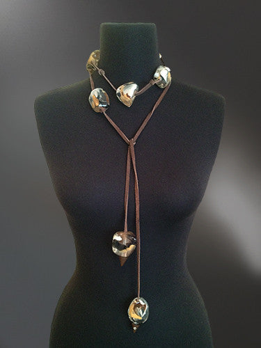 RSobral Resin and Leather Necklace
