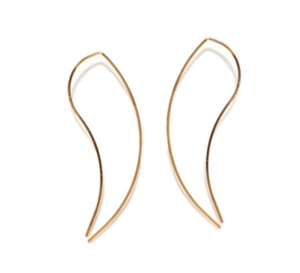 Mini Wave Threader Earrings