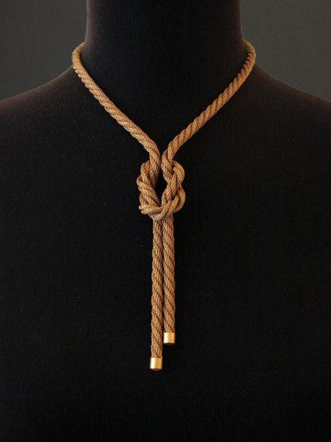 Sarah Cavender Gold Knot Necklace