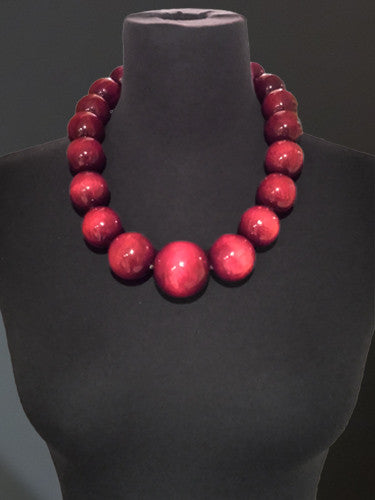 Antique Wood Necklace